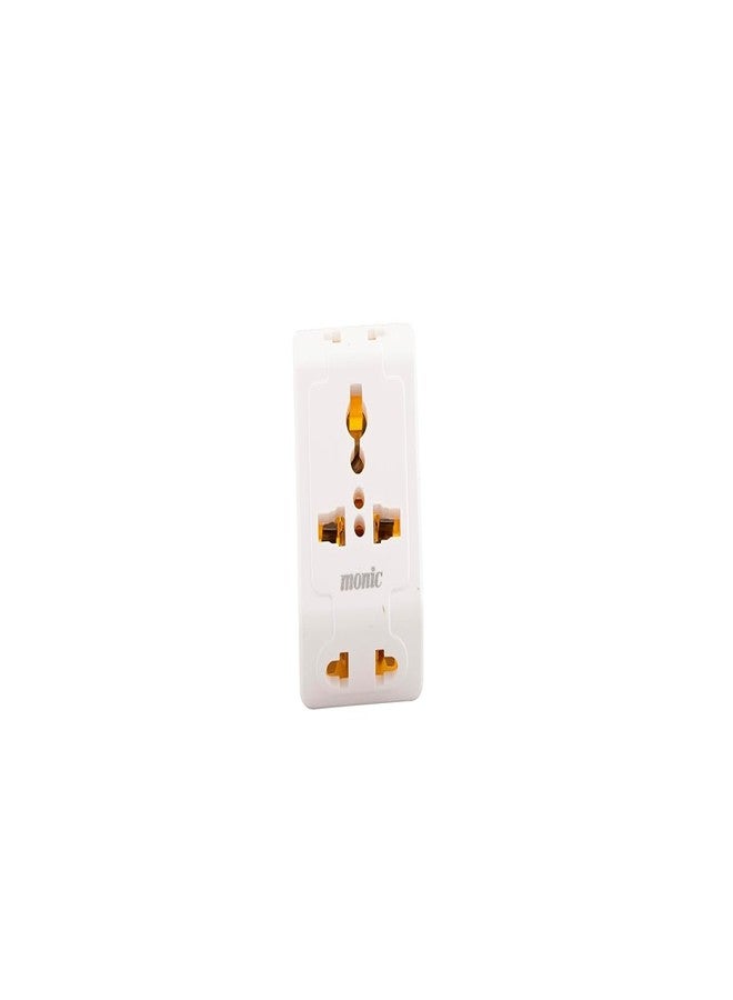 Monic 3 pin Universal Multi-Plug 6 xx 16A International Multi Plug Travel Adapter with Indicator (Pack of 3) (MM 602) - Image 2